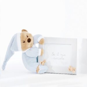 NANAN Portafoto in legno Puccio azzurro