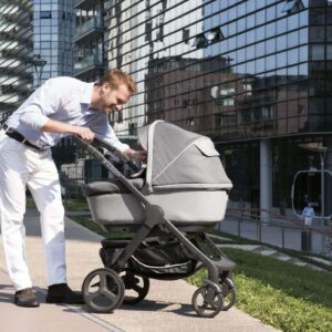 CHICCO Trio StyleGO Up Crossover Beige con sensori integrati BebèCare (navicella+passeggino+seggiolino+base auto+borsa) - immagine 6