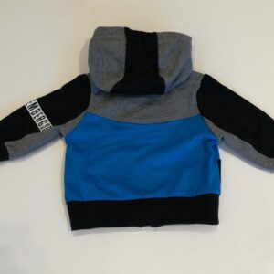 BIKKEMBERGS Felpa grigia zip con cappuccio bambino - immagine 3