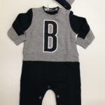 BIKKEMBERGS Tutina grigio-blu con cappellino