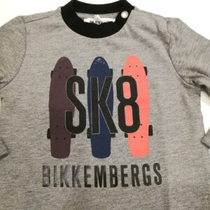 BIKKEMBERGS T-shirt grigia skate - immagine 3