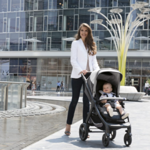 CHICCO Trio StyleGO Up Crossover Beige con sensori integrati BebèCare (navicella+passeggino+seggiolino+base auto+borsa) - immagine 5