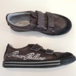 I PINCO PALLINO Sneakers grigie con velcro bambino