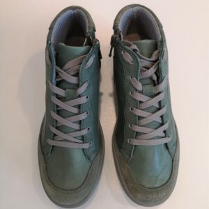 BIKKEMBERGS  Sneakers stivaletto in pelle verde bambino - immagine 6