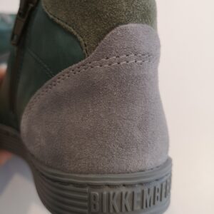 BIKKEMBERGS  Sneakers stivaletto in pelle verde bambino - immagine 5