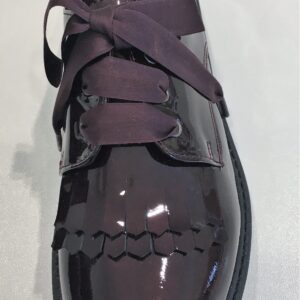CLARYS Scarpe in vernice bordeaux con frangia bambina - immagine 3
