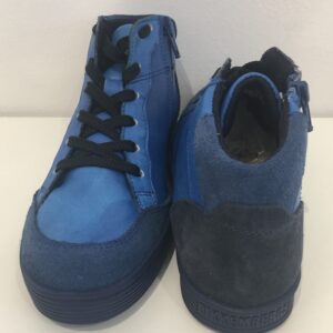BIKKEMBERGS  Sneakers stivaletto in pelle bluette bambino - immagine 4