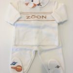 ZOON Completo nascita felpa panna corredino neonato
