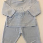 STUMMER Completo nascita in ciniglia azzurro corredino neonato