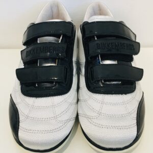 BIKKEMBERGS  Sneakers  argento con inserti in vernice nera bambino - immagine 3