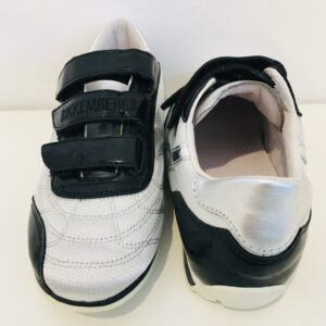 BIKKEMBERGS  Sneakers  argento con inserti in vernice nera bambino - immagine 5