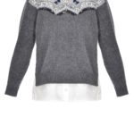 PINKO Maglia grigia con ricamo Futurama bambina