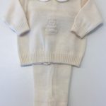 BALIN BALU' Completo nascita lana panna corredino neonato