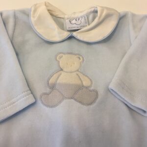 LE BEBE' Completo nascita ciniglia cielo corredino neonato - immagine 3