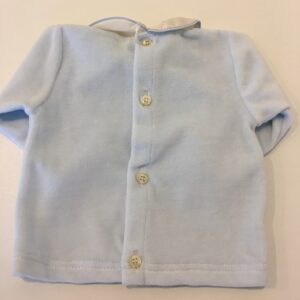 LE BEBE' Completo nascita ciniglia cielo corredino neonato - immagine 6