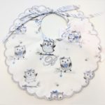 BLUMARINE Bavetta gufetti azzurro con Swarovski