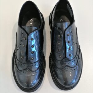 CLARYS Slip-on all'inglesina in vernice grigia - immagine 3