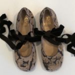 EQUERRY Ballerina con velluto dévoré marrone