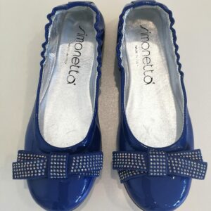SIMONETTA Ballerine vernice bluette con fiocco - immagine 4