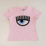 CHIARA FERRAGNI T-shirt stampa logo rosa