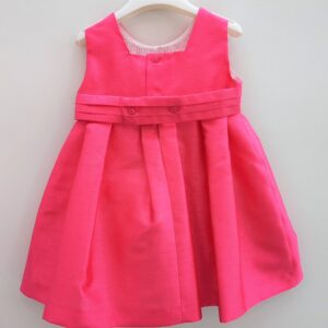 AMAYA Abito smanicato rosa con fiocco a fiori - immagine 4