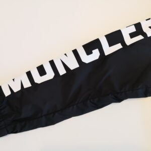 MONCLER Giubbotto leggero nero logo bianco bambino Saxophone - immagine 3