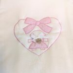 LE BEBE' Copertina bambolina righe rosa