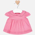 MAYORAL Blusa manica corta rosa neonata