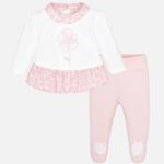MAYORAL Completo nascita fiorellini rosa corredino neonata