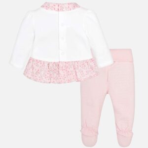 MAYORAL Completo nascita fiorellini rosa corredino neonata - immagine 3