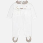 MAYORAL Tutina nascita bianca con ruche corredino neonata