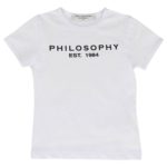 PHILOSOPHY by Lorenzo Serafini T-shirt bianca logata davanti