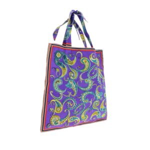 PHILOSOPHY by Lorenzo Serafini Borsa fantasia cashmere viola - immagine 3