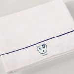 NANAN Set Lenzuolo con Orsetto bianco-blu