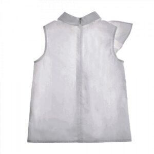 SIMONETTA Camicia smanicata bianca - immagine 2