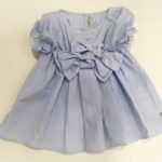 SIMONETTA Camicia smanicata righe azzurre