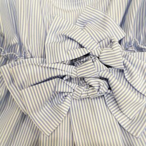 SIMONETTA Camicia smanicata righe azzurre - immagine 4