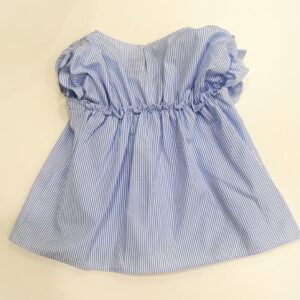 SIMONETTA Camicia smanicata righe azzurre - immagine 3
