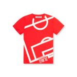 BIKKEMBERGS T-shirt manica corta rossa bambino