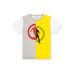 BIKKEMBERGS T-shirt manica corta grigio melange bambino