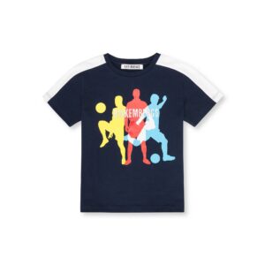 BIKKEMBERGS T-shirt manica corta blu calciatori bambino