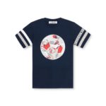 BIKKEMBERGS Completo t-shirt+shorts jersey blu stampa pallone