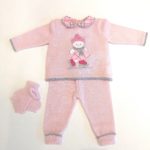 LO'LO' Completo coprifasce nascita maglia rosa corredino neonata