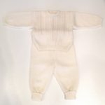 MYRIAM Completo nascita maglia panna rosa corredino neonata