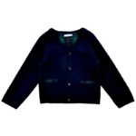 NANAN Cardigan tricot blu bambino