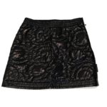 MONCLER Gonna nera trapuntata bambina