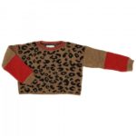 PATRIZIA PEPE Maglia corta rosso e maculato