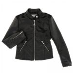 PATRIZIA PEPE Giacca ecopelle nera