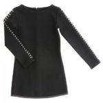 PATRIZIA PEPE Abito jersey nera con borchiette