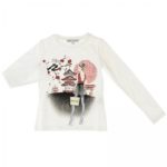 PATRIZIA PEPE T-shirt manica lunga stampa Japan